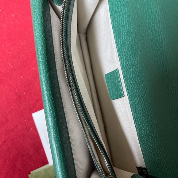 GUCCI DIONYSUS GREEN SHOULDER BAG 400249 CAOGX With Hardware BOX BAG CARD Ribbon - Picture 6 of 16